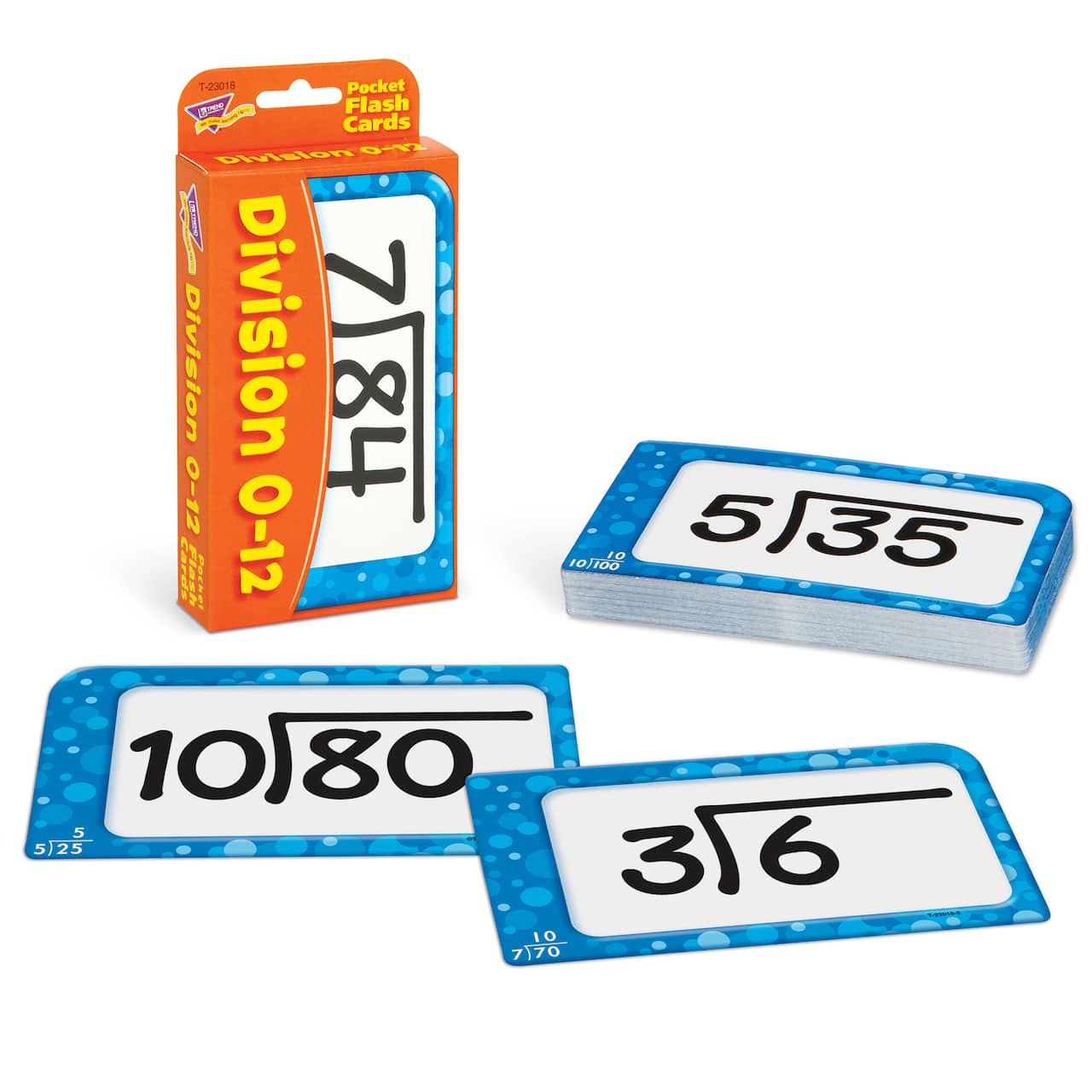 Trend Enterprises&#xAE; Division 0-12 Pocket Flash Cards, 12 Pack Bundle